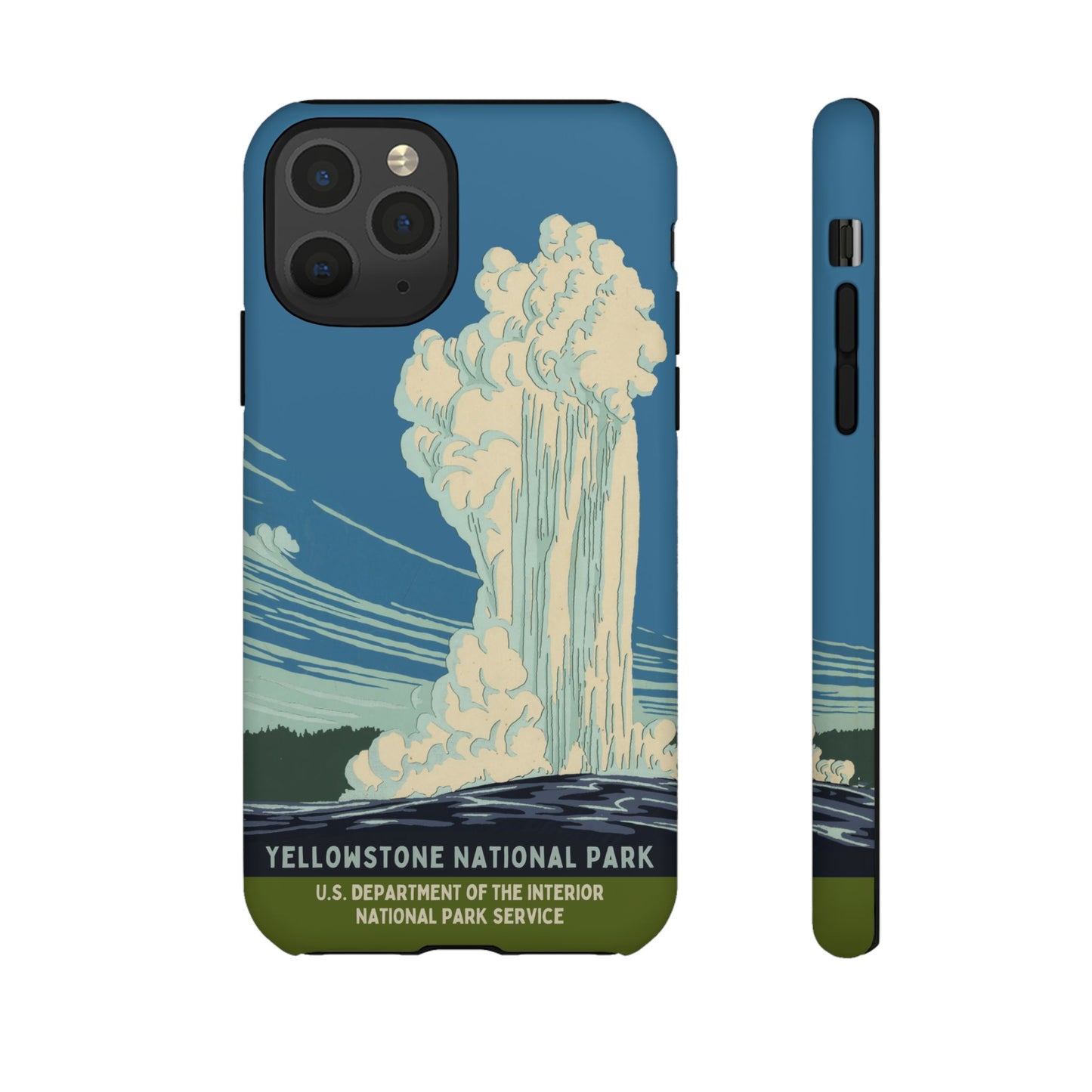 Yellowstone National Park Retro iPhone Case