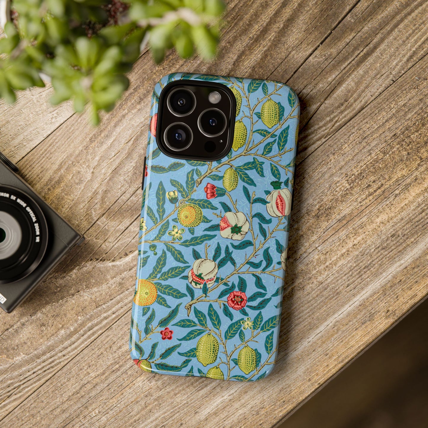 Four Fruits Antique Arts & Crafts iPhone Case