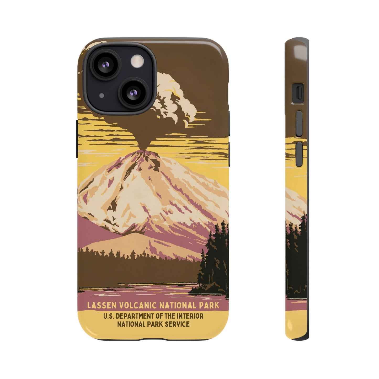 Lassen Volcanic National Park Retro iPhone Case