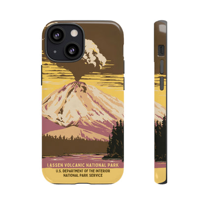 Lassen Volcanic National Park Retro iPhone Case