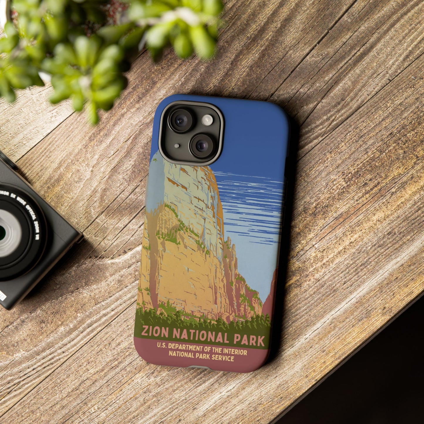 Zion National Park Retro iPhone Case