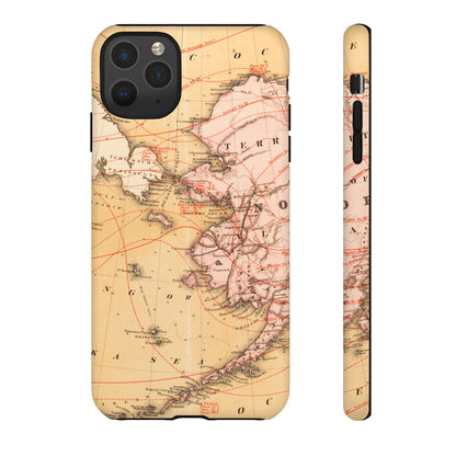 Alaska Territory Antique Map iPhone Case