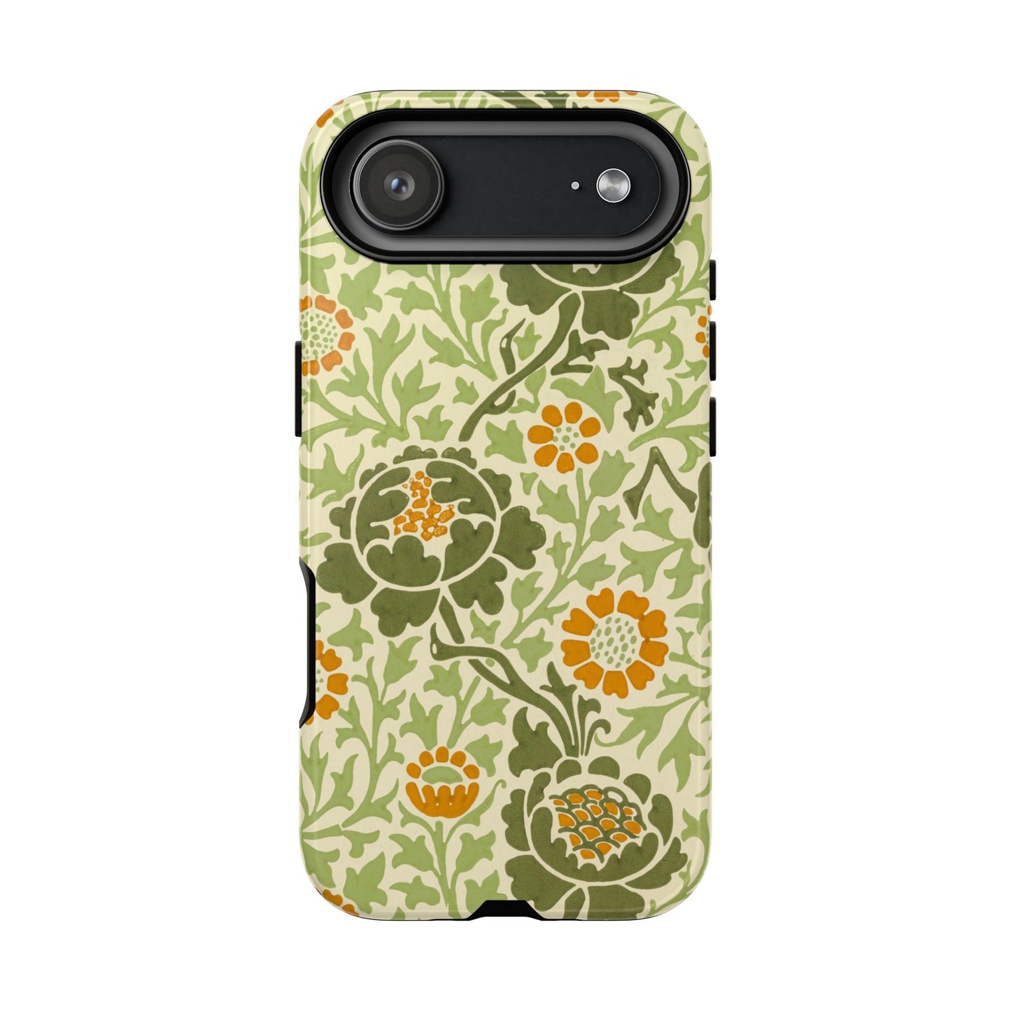 Olive & Orange Vintage Botanical iPhone Case