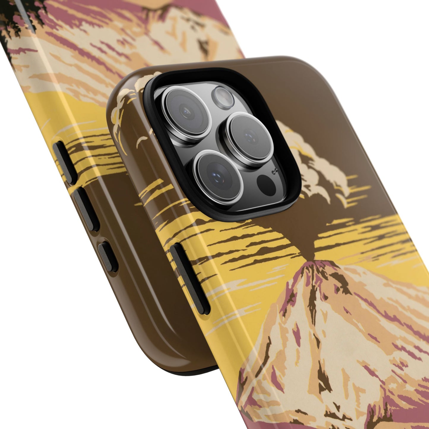 Lassen Volcanic National Park Retro iPhone Case