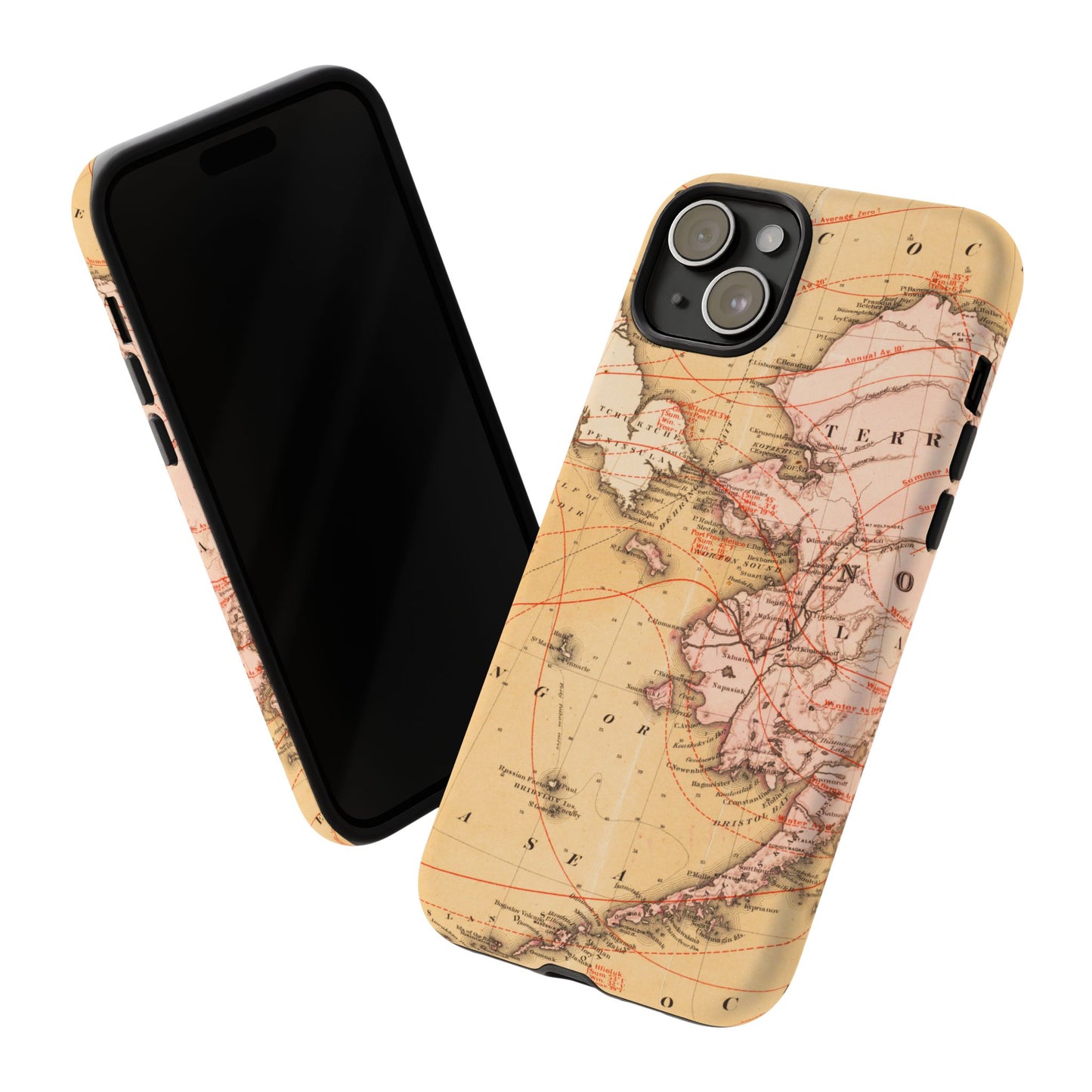 Alaska Territory Antique Map iPhone Case