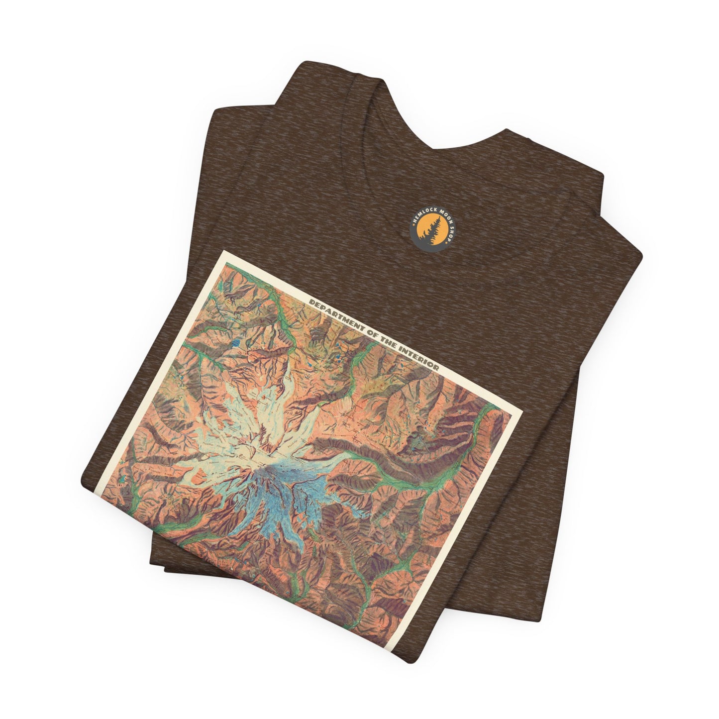 Mount Rainier Vintage Map Tee