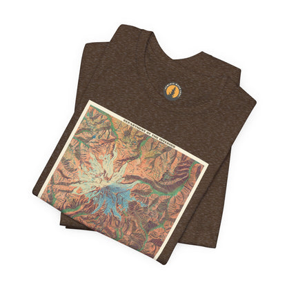 Mount Rainier Vintage Map Tee