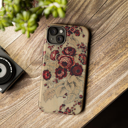 Red Roses Vintage iPhone Case
