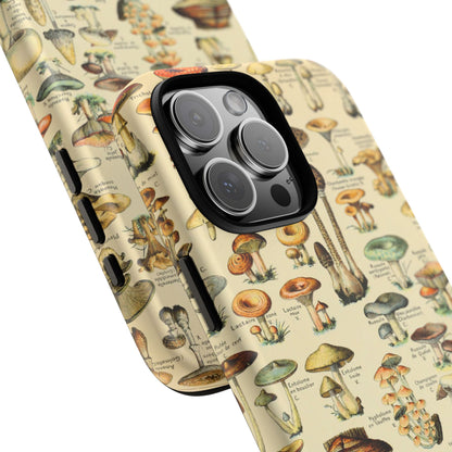 Mushrooms Vintage Field Guide iPhone Case