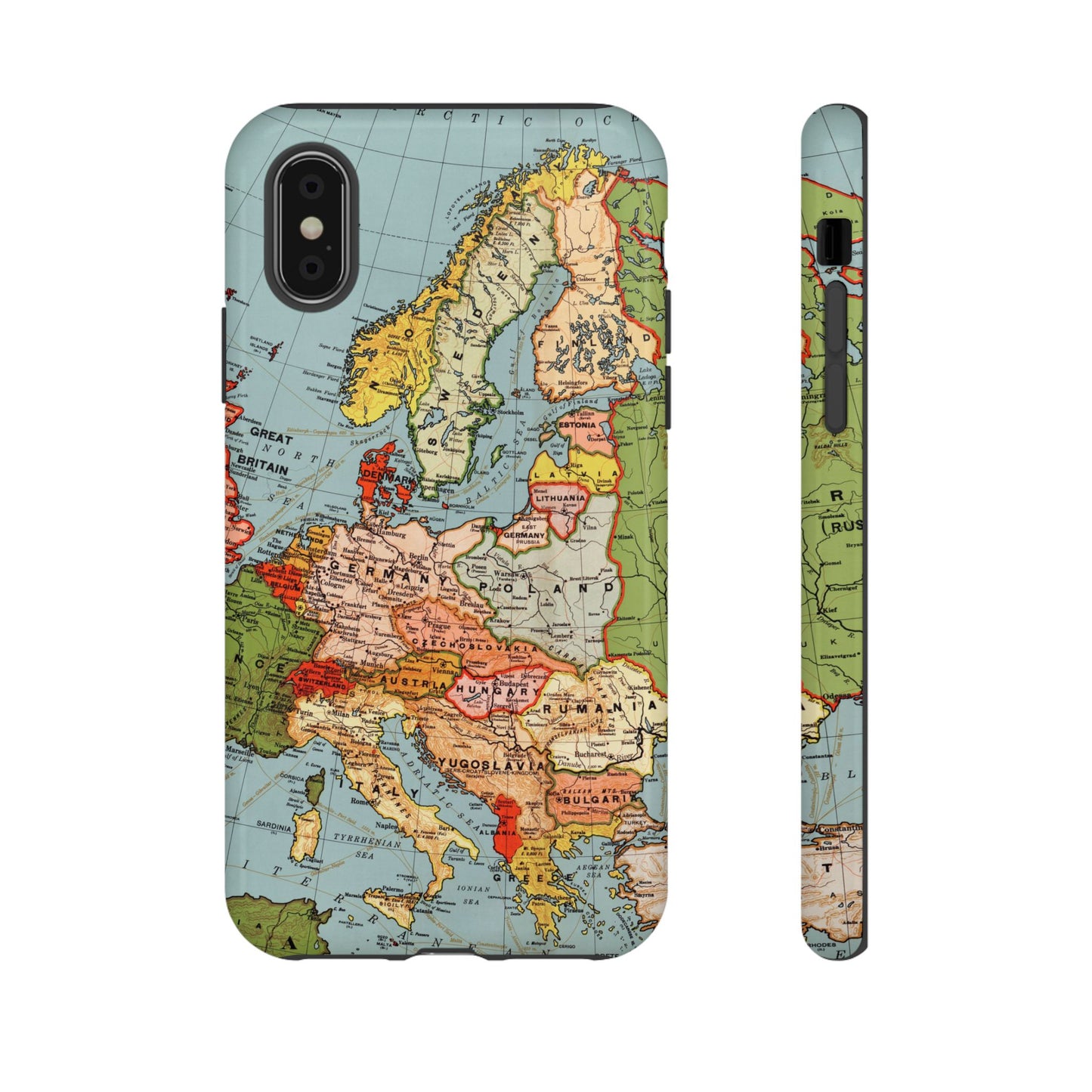 Wanderlust Vintage Map of Europe iPhone Case