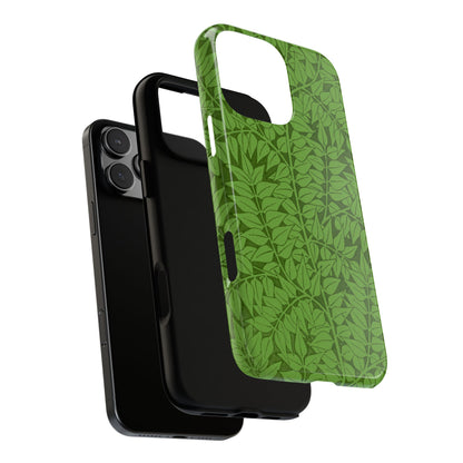 Antique Green Branch Pattern by William Morris iPhone Case