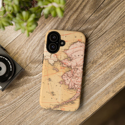 Alaska Territory Antique Map iPhone Case
