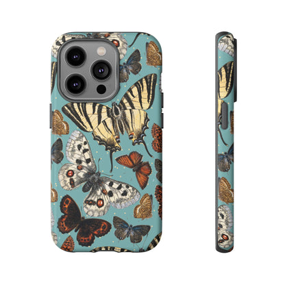 Butterflies Vintage Illustration iPhone Case
