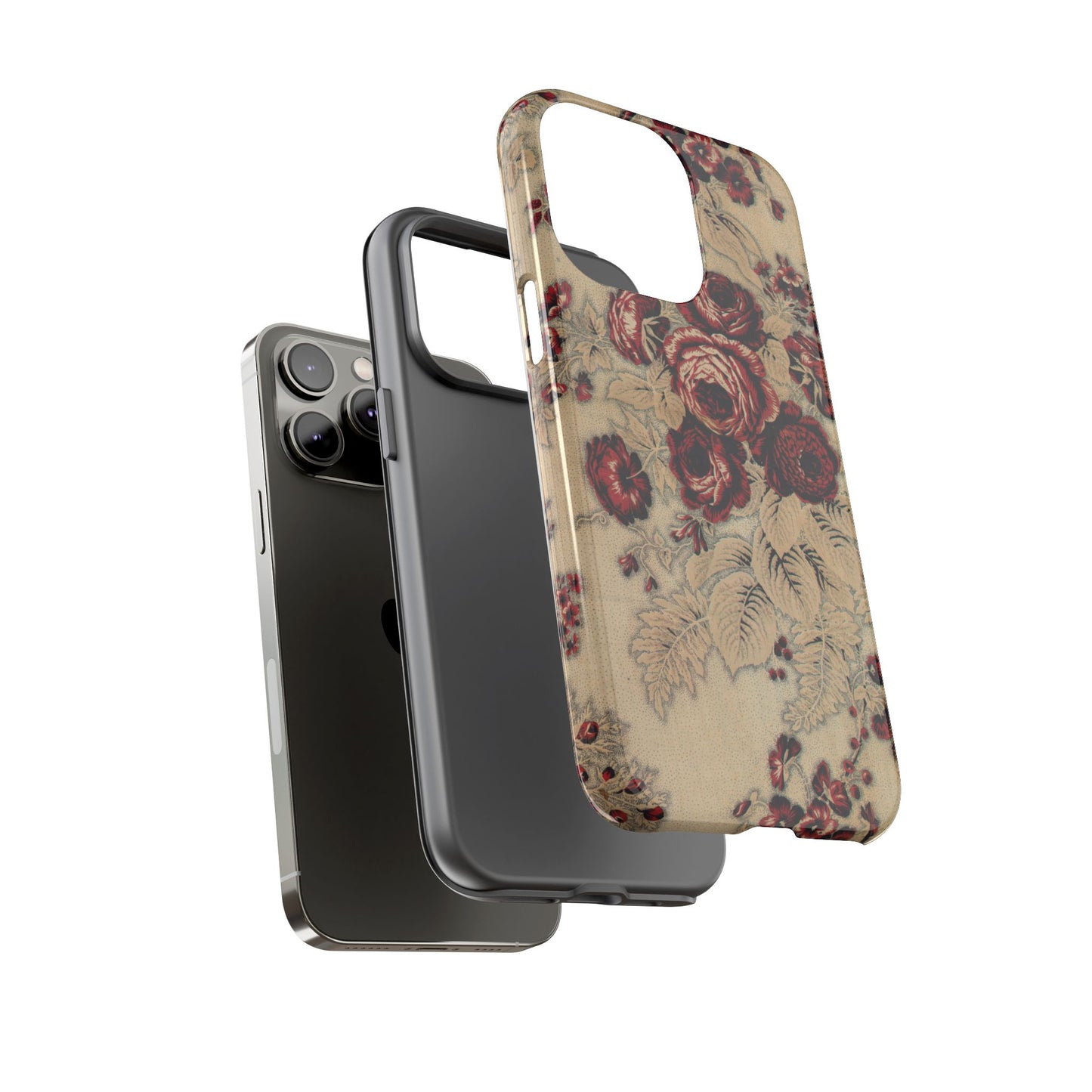Red Roses Vintage iPhone Case