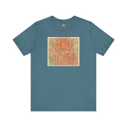 Glacier National Park Vintage Map Tee