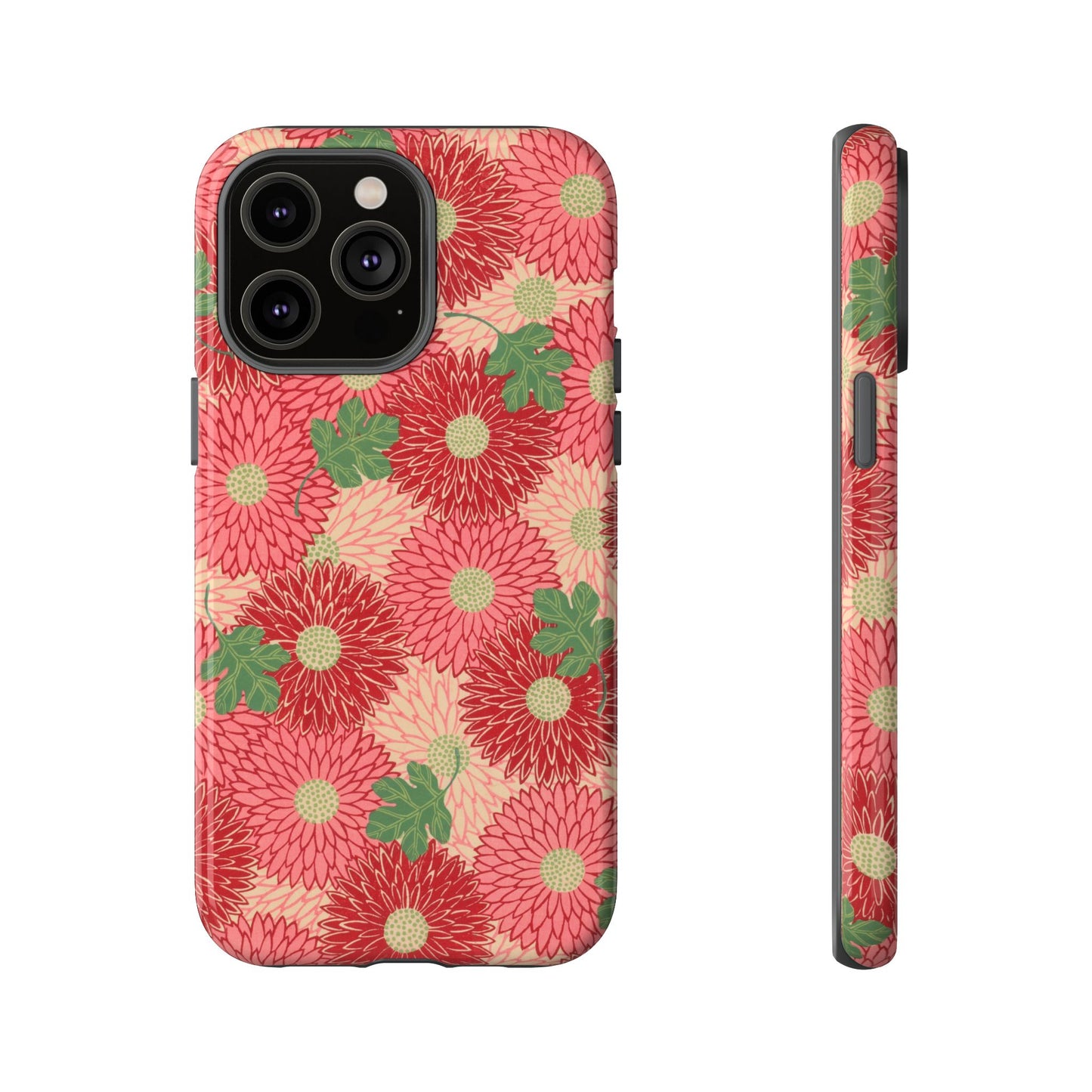 Pink Chrysanthemums Vintage iPhone Case