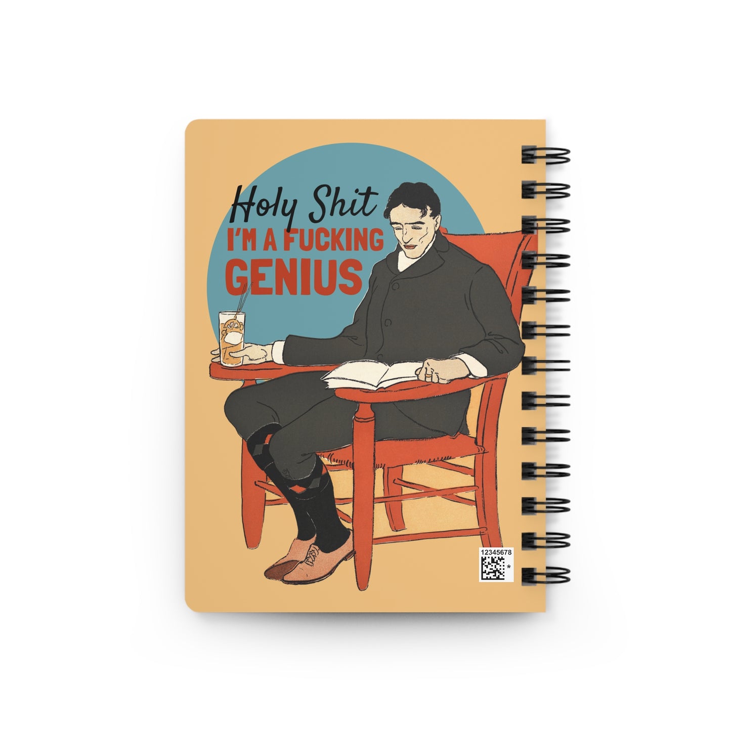 Brilliant Drunk Ideas | Retro Art Spiral Notebook