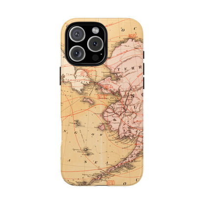 Alaska Territory Antique Map iPhone Case