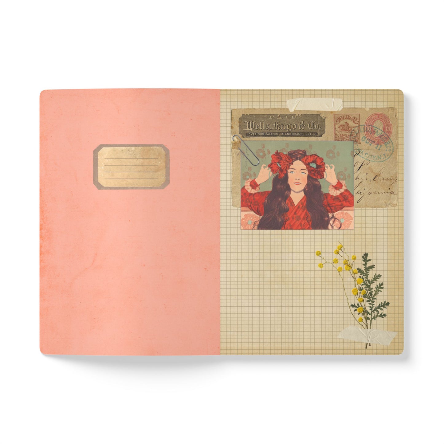 Los Angeles County Vintage Map | Softcover Travel Journal with Inside Illustrations