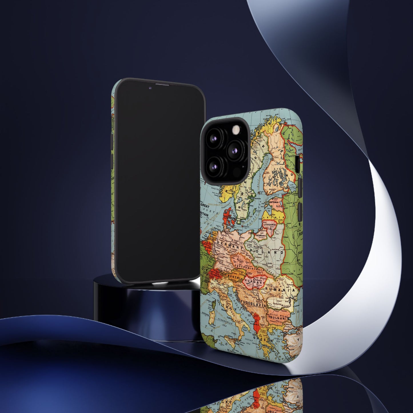Wanderlust Vintage Map of Europe iPhone Case