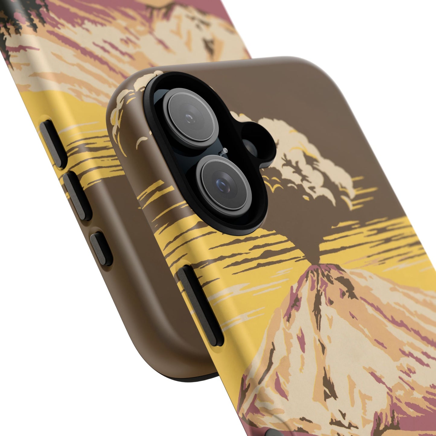 Lassen Volcanic National Park Retro iPhone Case