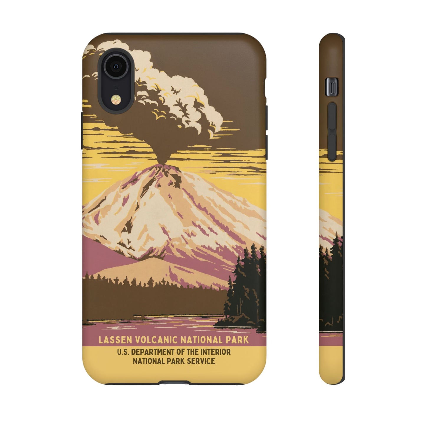 Lassen Volcanic National Park Retro iPhone Case