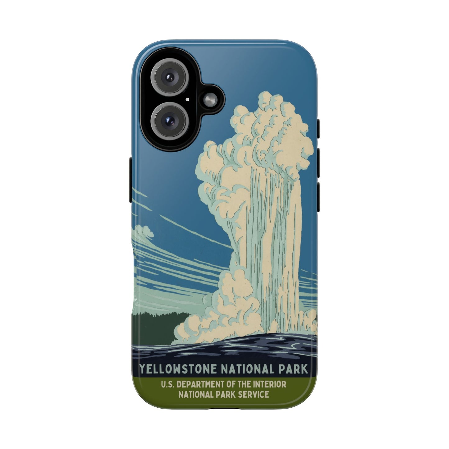 Yellowstone National Park Retro iPhone Case
