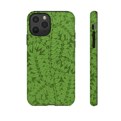 Antique Green Branch Pattern by William Morris iPhone Case