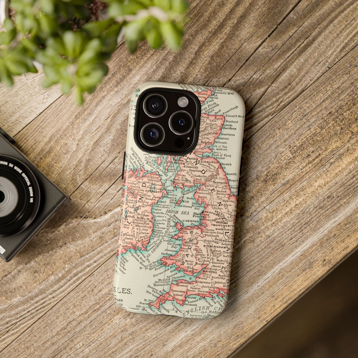British Isles Vintage Map iPhone Case