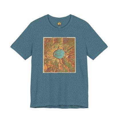 Crater Lake Vintage Map Tee