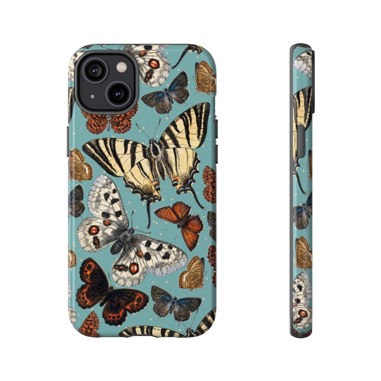 Butterflies Vintage Illustration iPhone Case