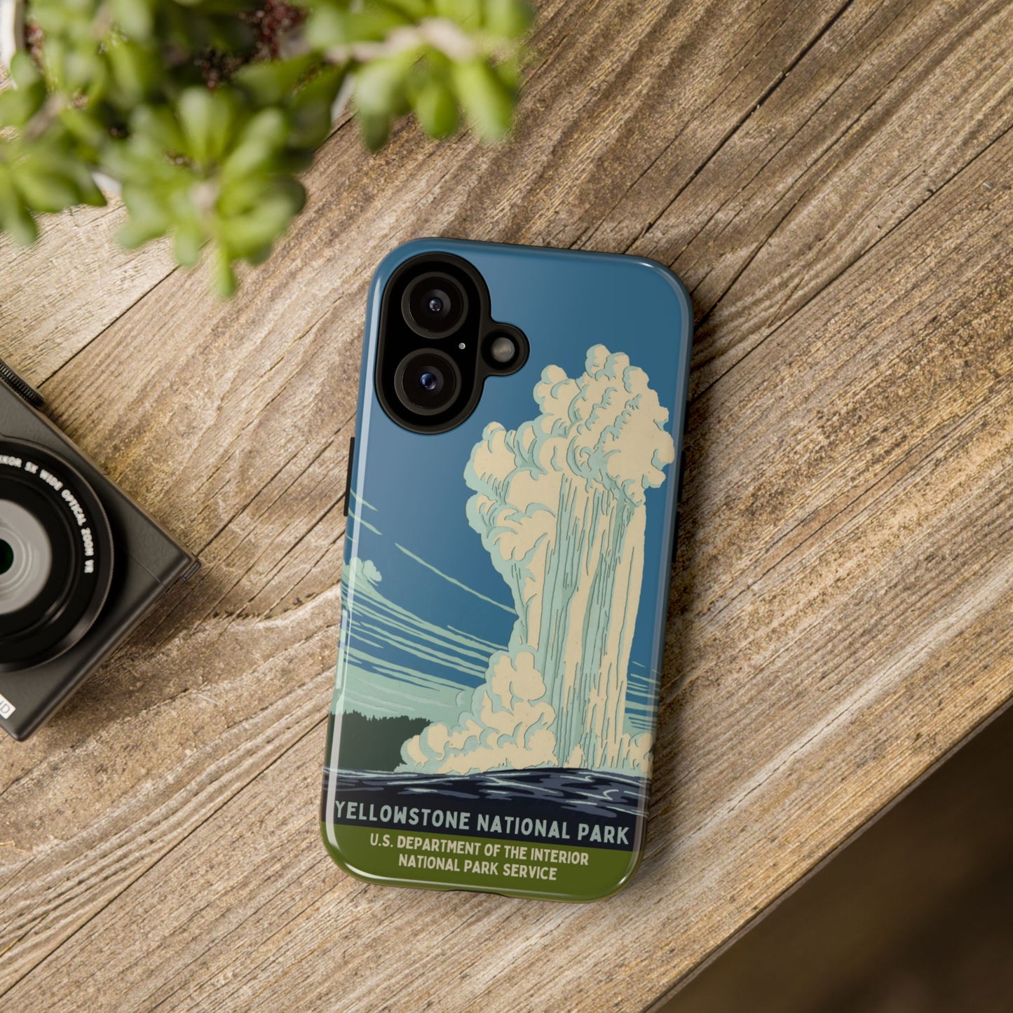 Yellowstone National Park Retro iPhone Case