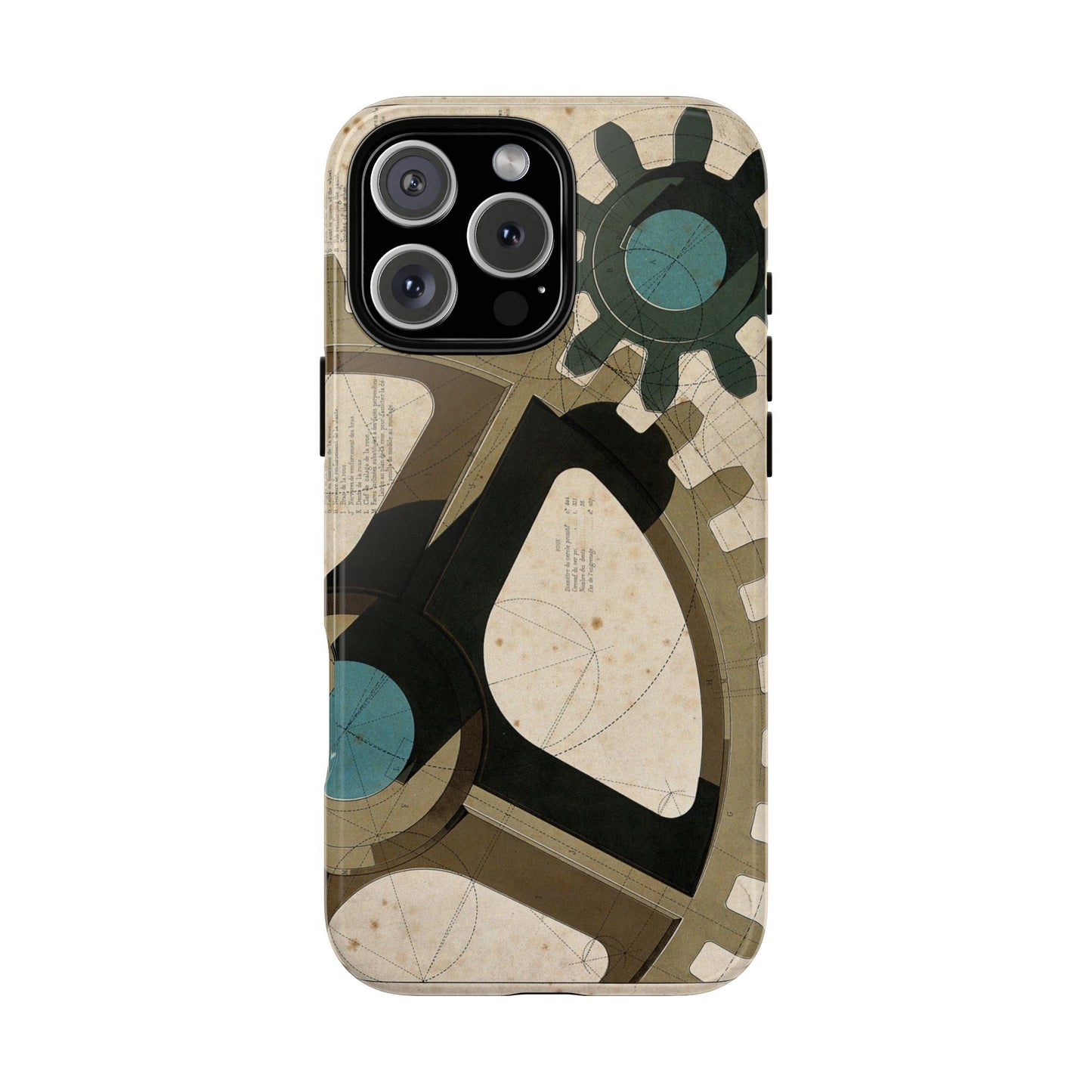 Antique Industrial Cog Wheels iPhone Case