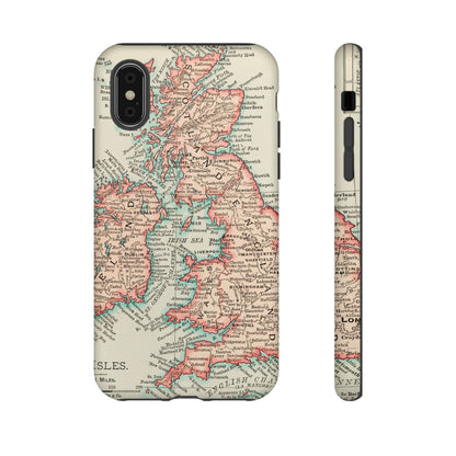 British Isles Vintage Map iPhone Case