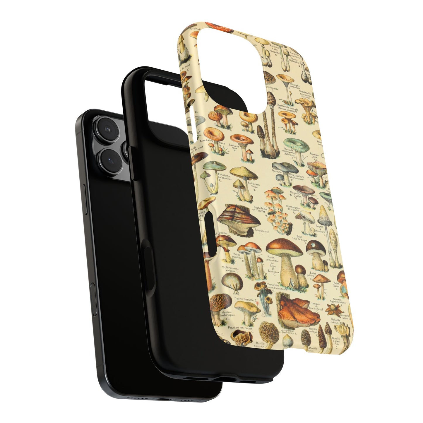 Mushrooms Vintage Field Guide iPhone Case