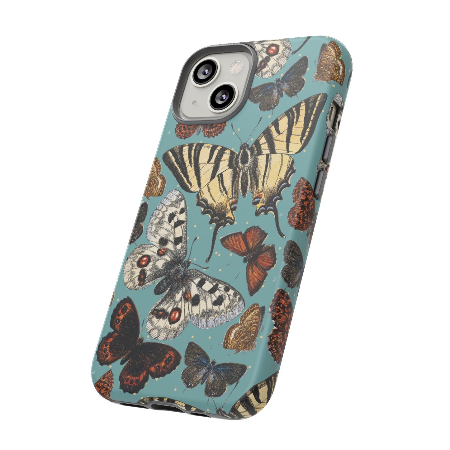 Butterflies Vintage Illustration iPhone Case