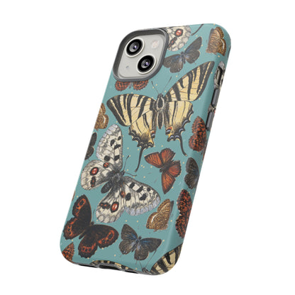 Butterflies Vintage Illustration iPhone Case
