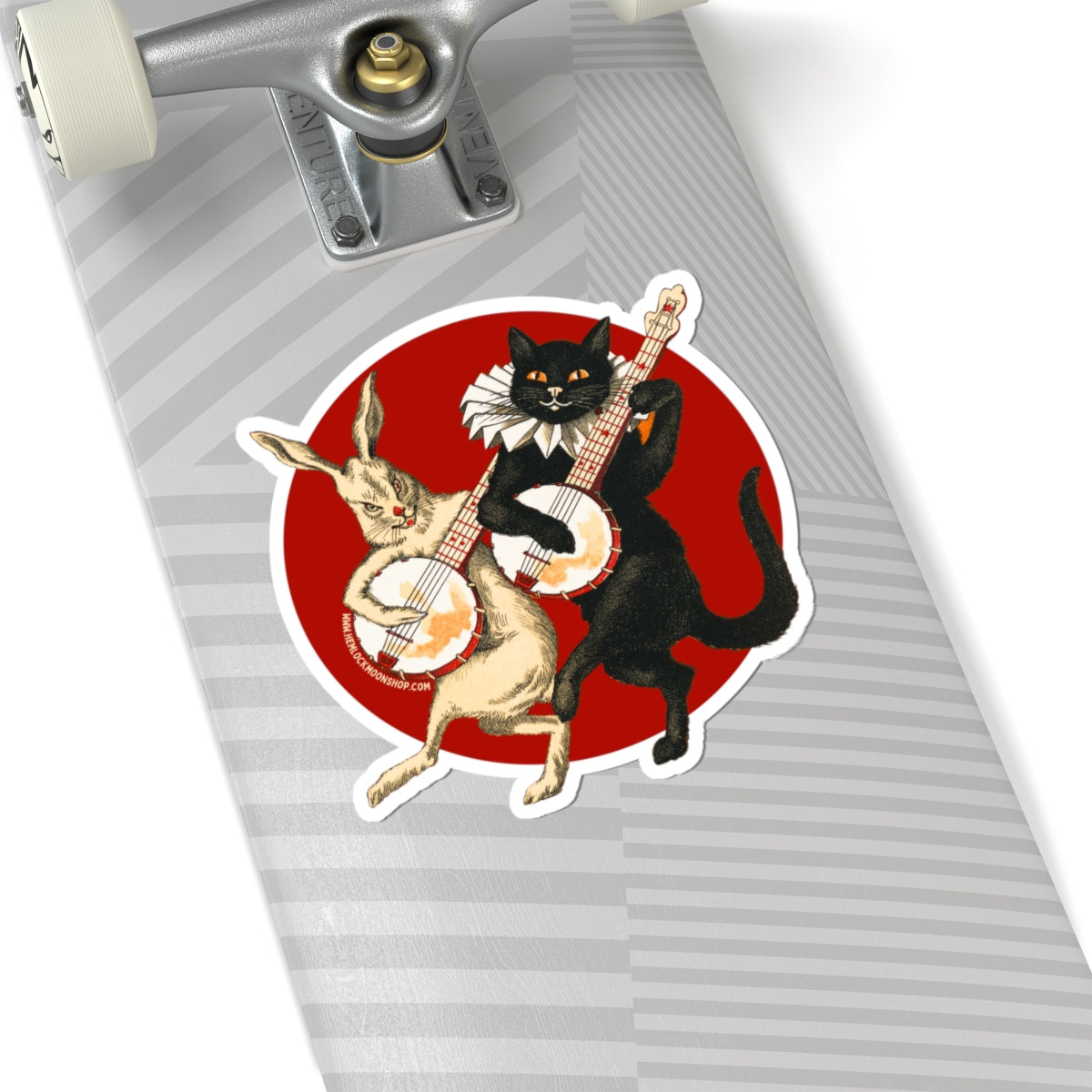 Dueling Banjos | Sinister Cat & Rabbit Stickers (4 sizes)