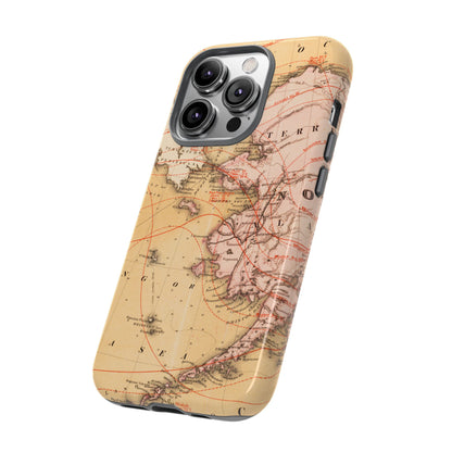 Alaska Territory Antique Map iPhone Case