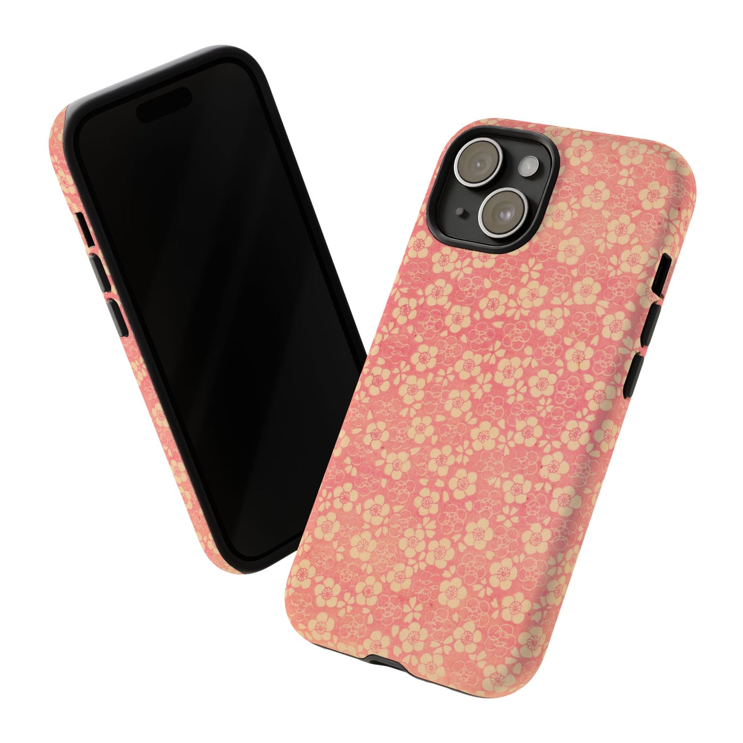 Pink Pattern Scattered Flowers iPhone Case
