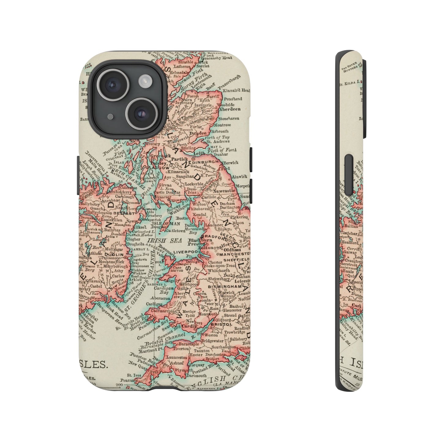 British Isles Vintage Map iPhone Case