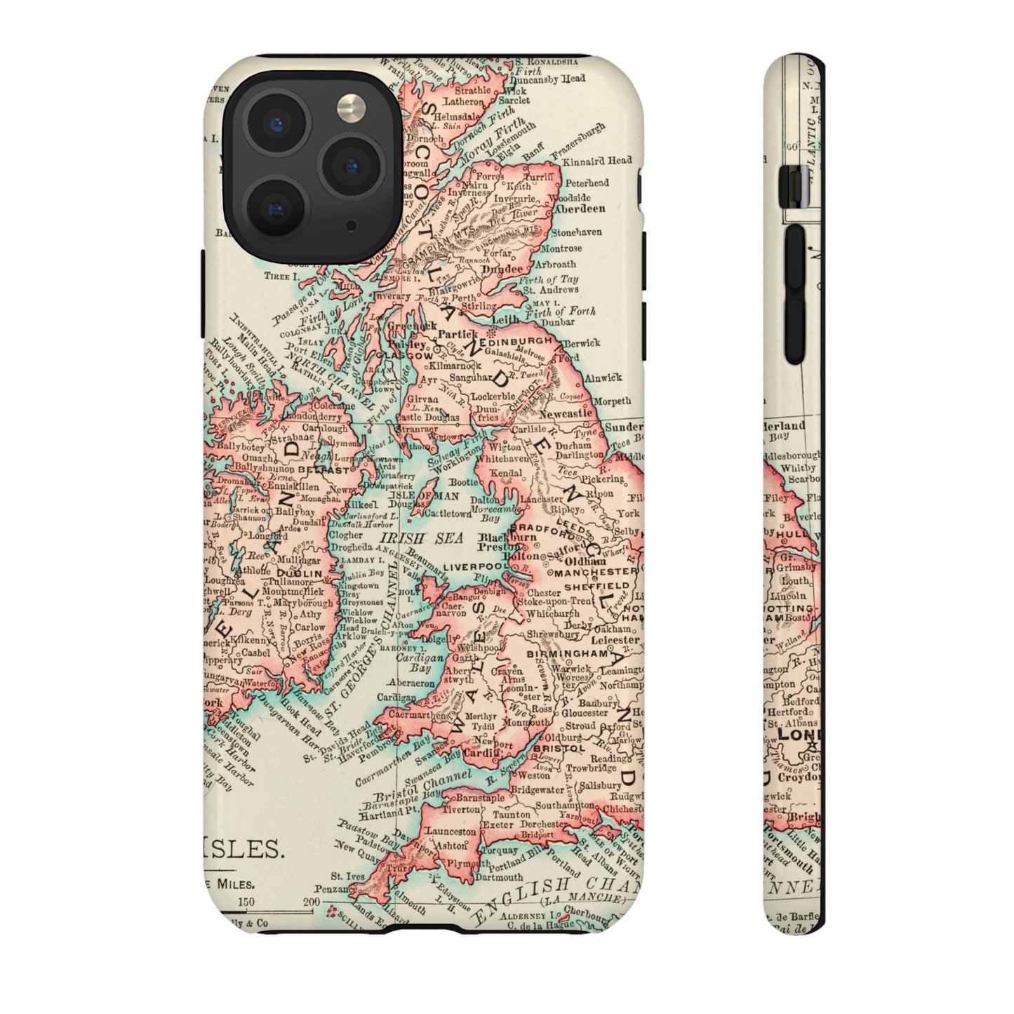 British Isles Vintage Map iPhone Case
