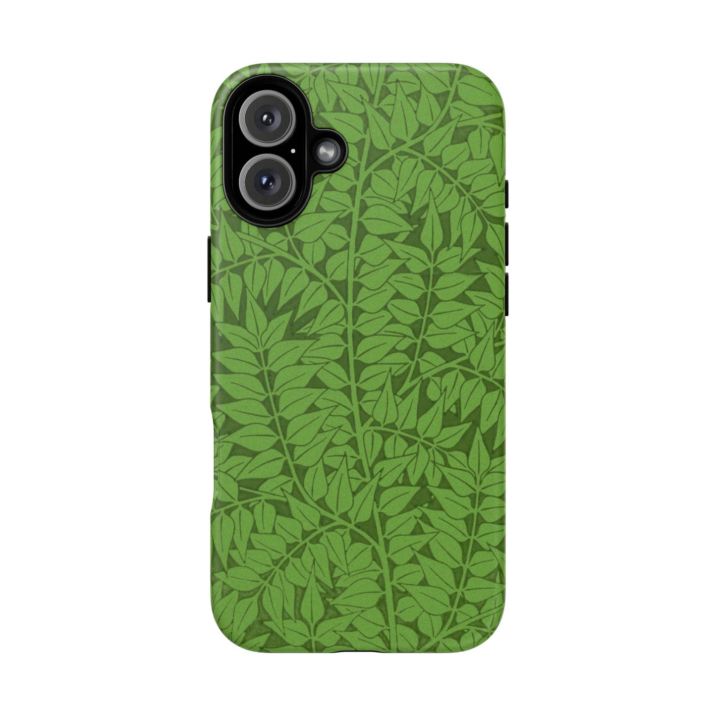 Antique Green Branch Pattern by William Morris iPhone Case