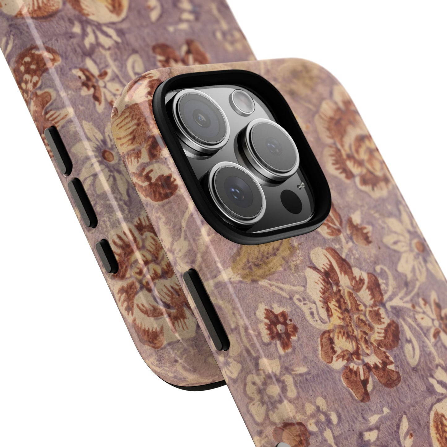 Vintage Lavender & Rose Fruit & Floral iPhone Case