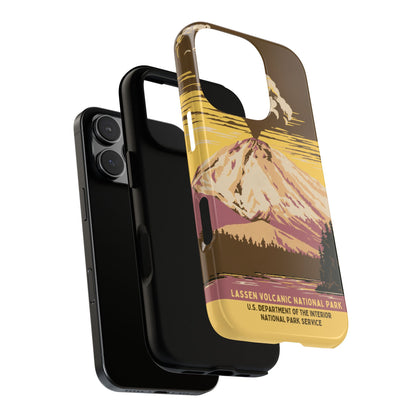 Lassen Volcanic National Park Retro iPhone Case