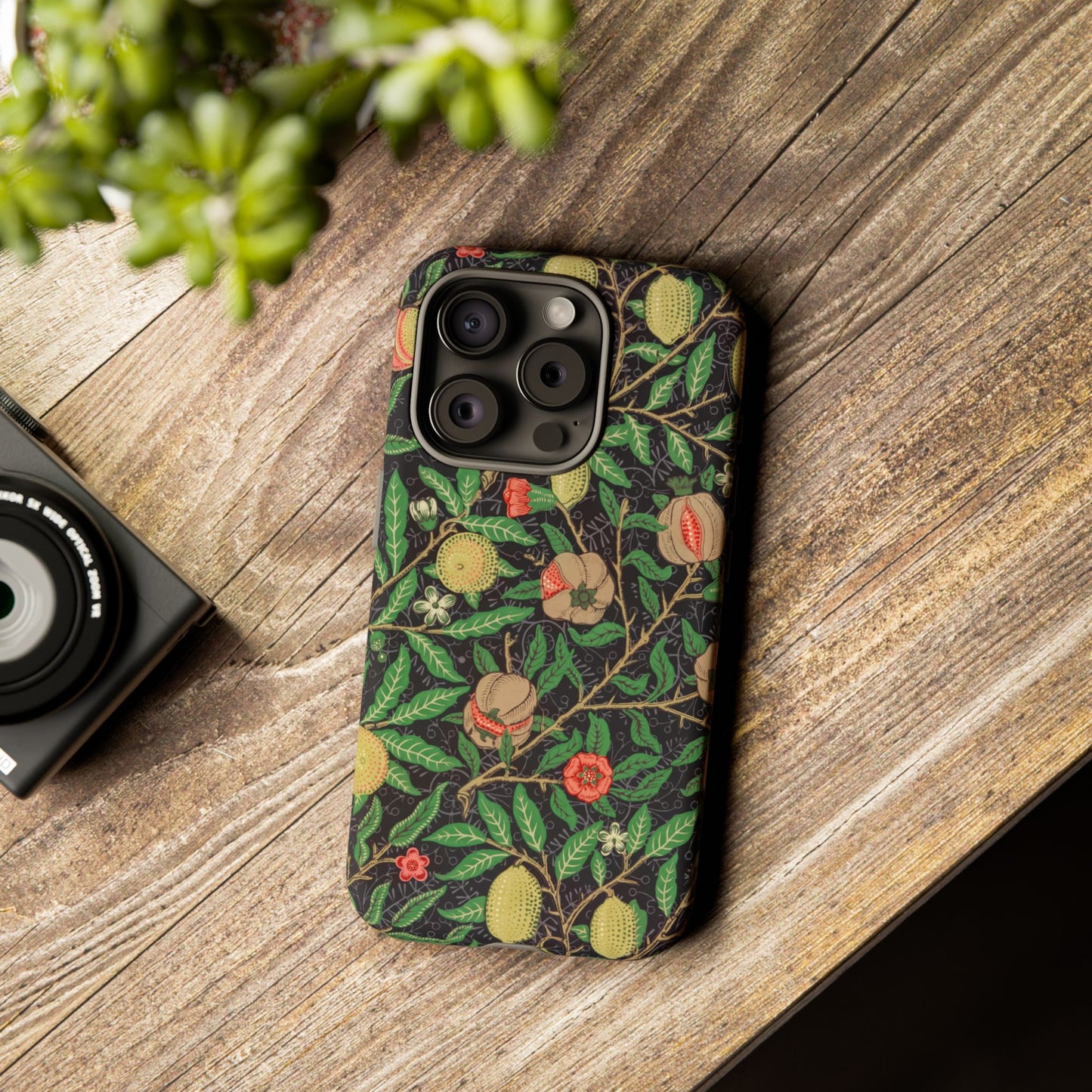 Pomegranate Pattern Antique Arts & Crafts iPhone Case