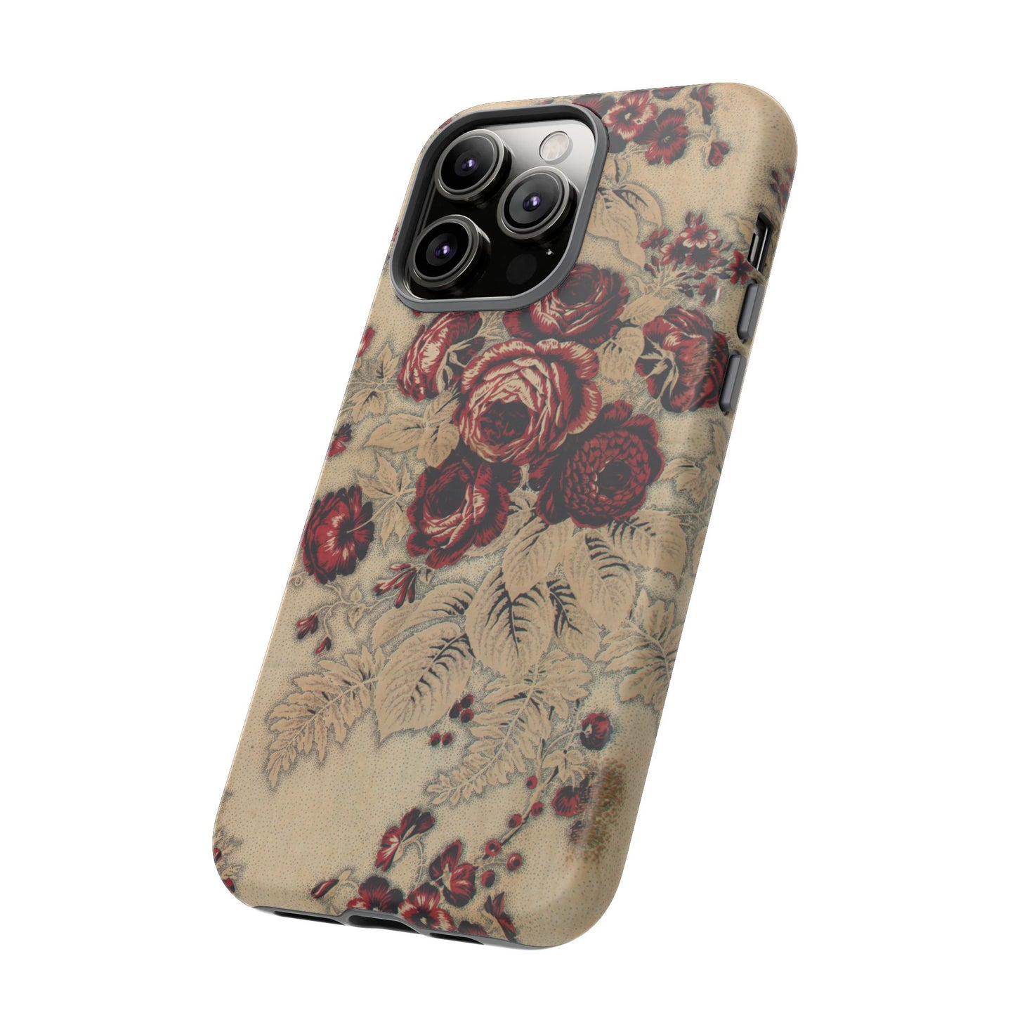 Red Roses Vintage iPhone Case