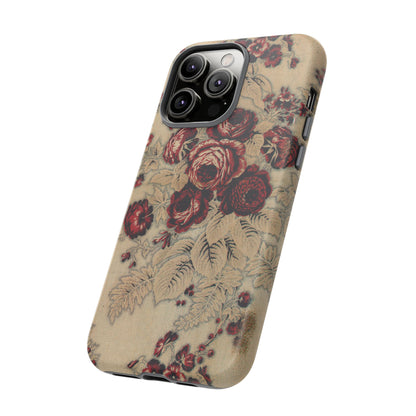 Red Roses Vintage iPhone Case