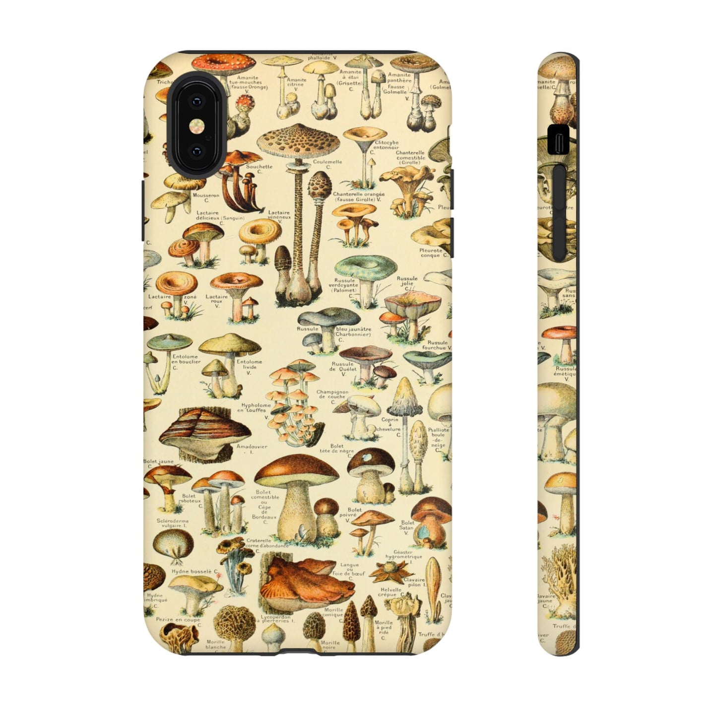 Mushrooms Vintage Field Guide iPhone Case