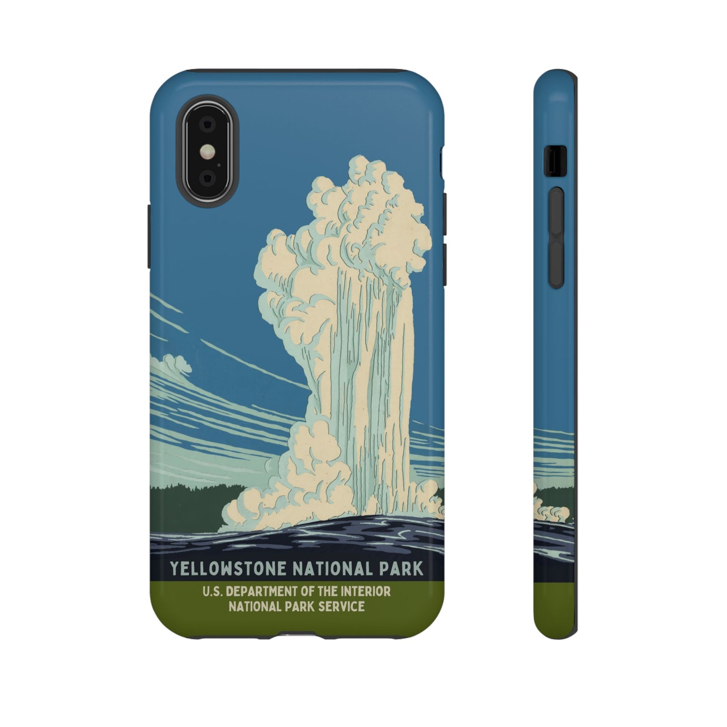 Yellowstone National Park Retro iPhone Case